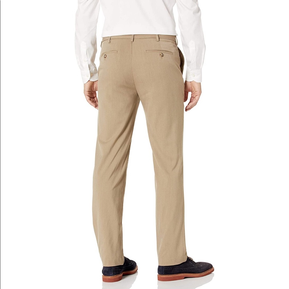 NEW Mens Straight Fit Flat Front Dress Pant